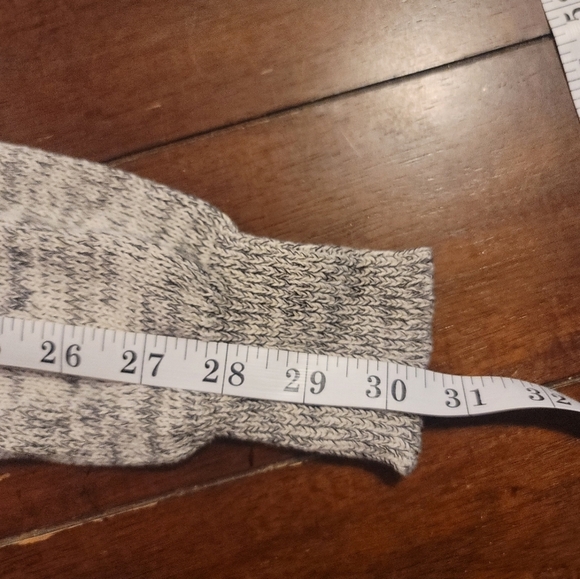 VINTAGE HAVANA TRIBAL FRINGE DUSTER NAVY & GRAY, SZ LARGE - Picture 14 of 14